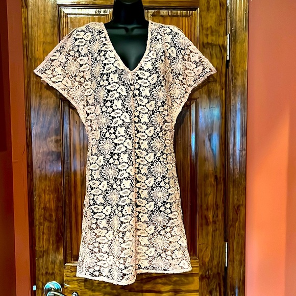 Zara Other - NWT Zara Tan Lace Swim Cover Up